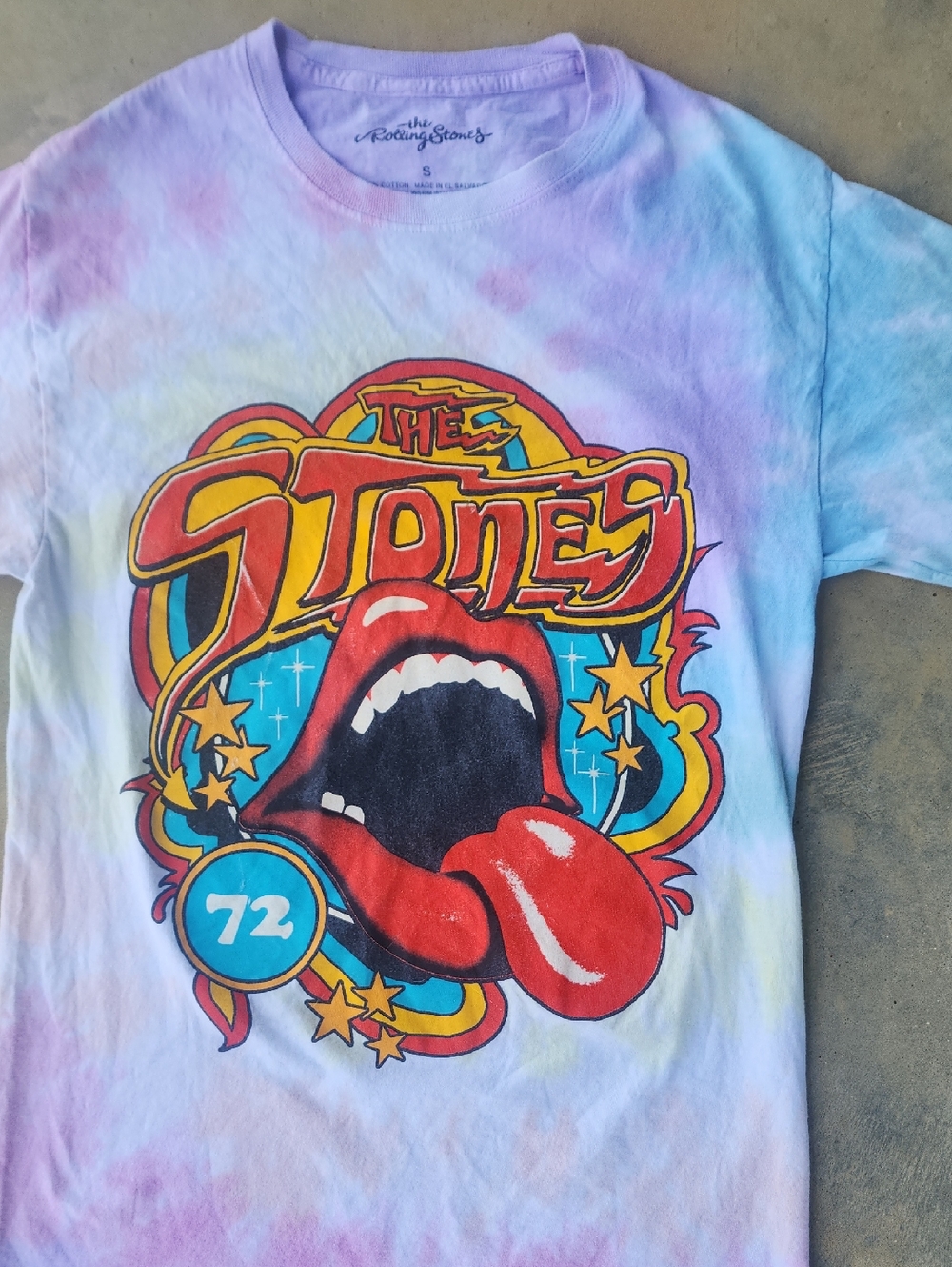 The Rolling Stones  Tie-Dye Logo Tee